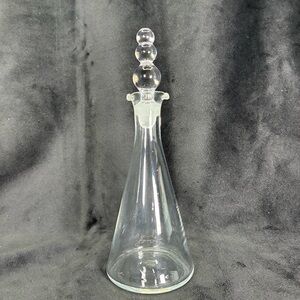 Imperial Glass Candlewick Oil & Vinegar Cruet Bottle w/ Ground Stopper 7 3/4” T